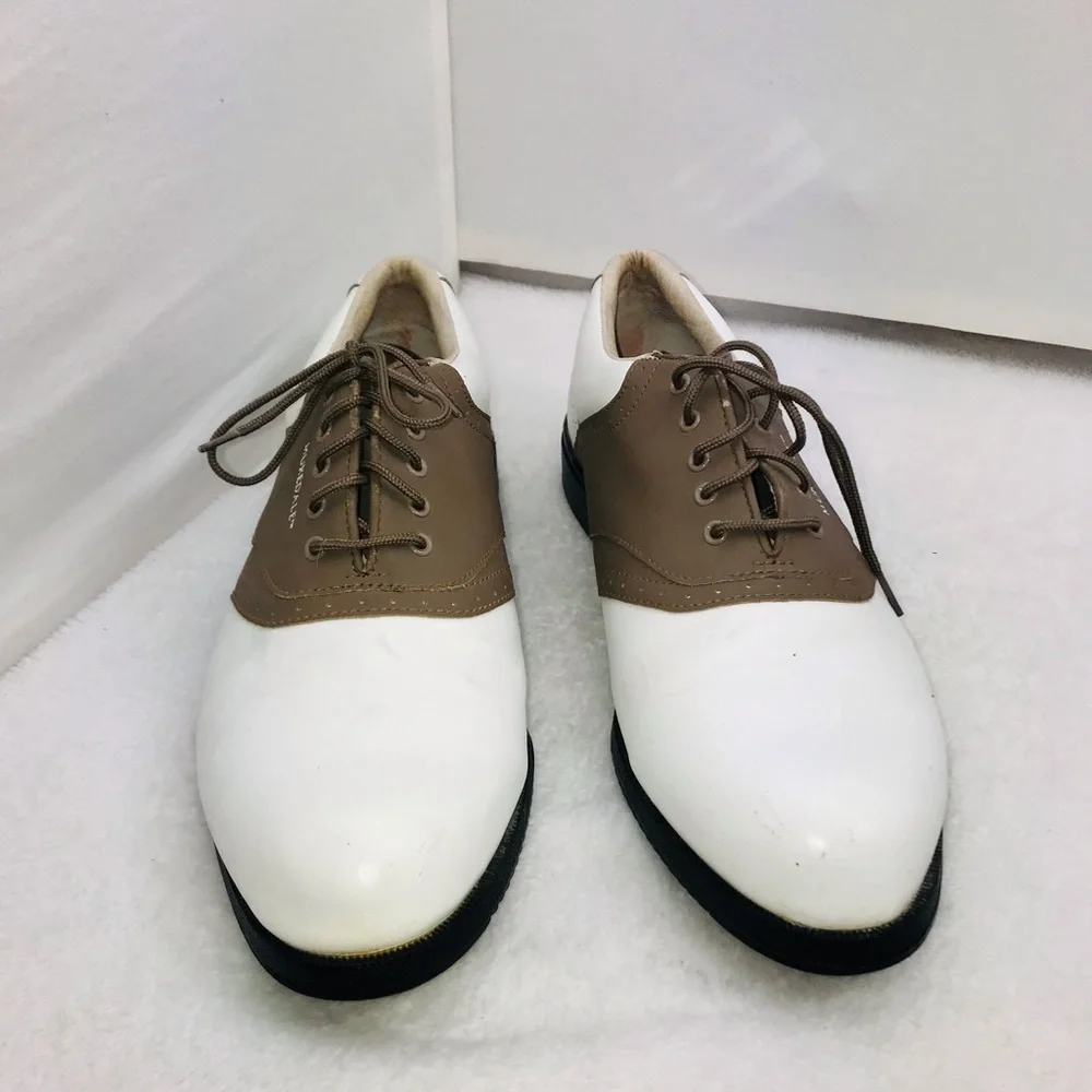 Muredale Leather Vintage Men’s Golf Saddle Shoes Cleats - Picture 2 of 15